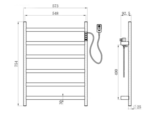 полотенцесушитель WONZON & WOGHAND ESSEN 573х754